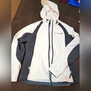 Jacket- waterproof on outside and fleece lined on the inside